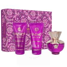 Versace Dylan Purple Pour Femme Eau de Toilette Spray 3 Piece Gift Set For Women
