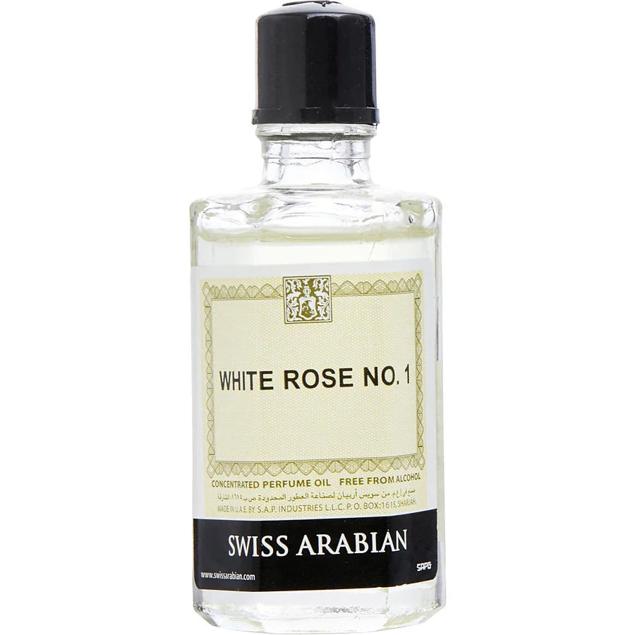 White Rose No.1  By Swiss Arabian Concentrated Perfume Oil 23ml For Man & Women