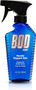 BOD Man Really Ripped Abs Fragrance Body Spray by Parfums de Coeur - 8 oz Body Spray For Man