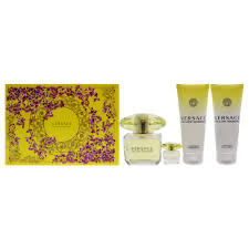 Versace Yellow Diamond Eau de Toilette Spray 4 Pieces Gift Set For Women