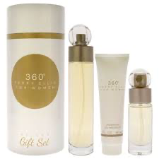 Perry Ellis 360 Eau de Toilette Spray for Women 3 Piece Gift Set