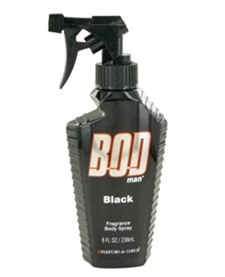 Bod Man Black Fragrance Body Spray 8. FL. OZ. 236 ml For Man