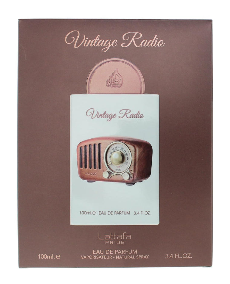 Vintage Radio By Lataffa Eau de Parfum Spray 33.4 FL.OZ. 100ml For Man