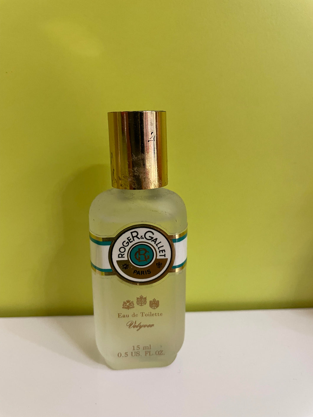 Roger & Gallet - Vétyver - miniature 15 ml Eau de Cologne vintage Paris No Spray For Man