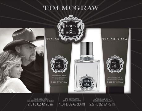 Tim McGraw Soul 2 Soul Eau De Toilette Spray Gift Set  For Man