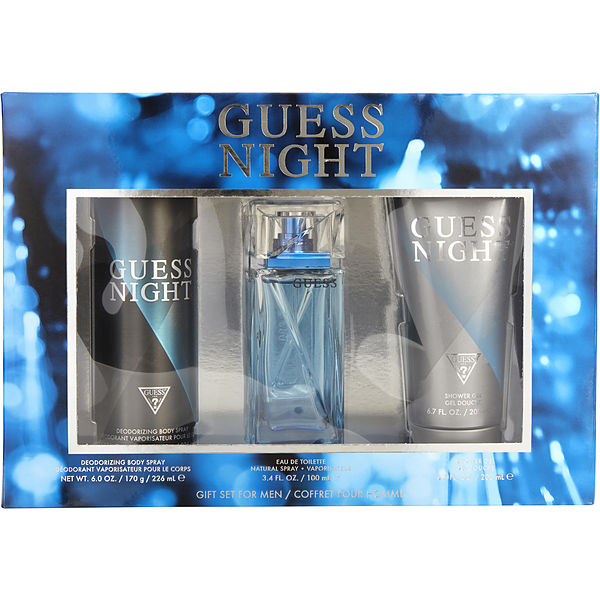 Guess Night Gift Set By Guess Eau de Toilette Spray For Man