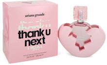 Load image into Gallery viewer, Ariana Grande Thank U, Next Perfume by Ariana Grande, Show everyone you&#39;re single and ready to mingle after you&#39;ve splashed on Ariana Grande Thank U, Next, a flirtatious women&#39;s fragrance. This sweet perfume boasts plenty of fruity, floral and gourmand accords for a lush, dazzling result that&#39;s sure to get you noticed from across a room. Top notes of juicy pear and tart raspberry open the scent with their zesty energy.