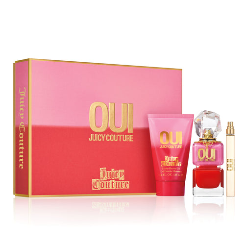 Juicy Couture Oui By Juicy Couture Eau De Parfum Spray 50 ml / 1.7 oz - 3 Piece Gift Set for Women