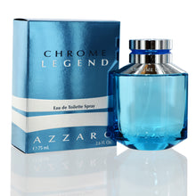Load image into Gallery viewer, Chrome Legend Cologne by Azzaro, Chrome Legend was released in 2007 and is a fresh and fruity scent for men. This cologne was designed by perfumer Christophe Raynaud.  Notes: Green apple opens up the fragrance with notes of tea and bitter orange. The scent settles in with woodsy notes of oakmoss, vetiver, cedar, warm amber, musk, and tonka bean. Its composition is perfectly balanced. Its head opens with a fresh citrus scent of apple, orange, maté, and black tea. 