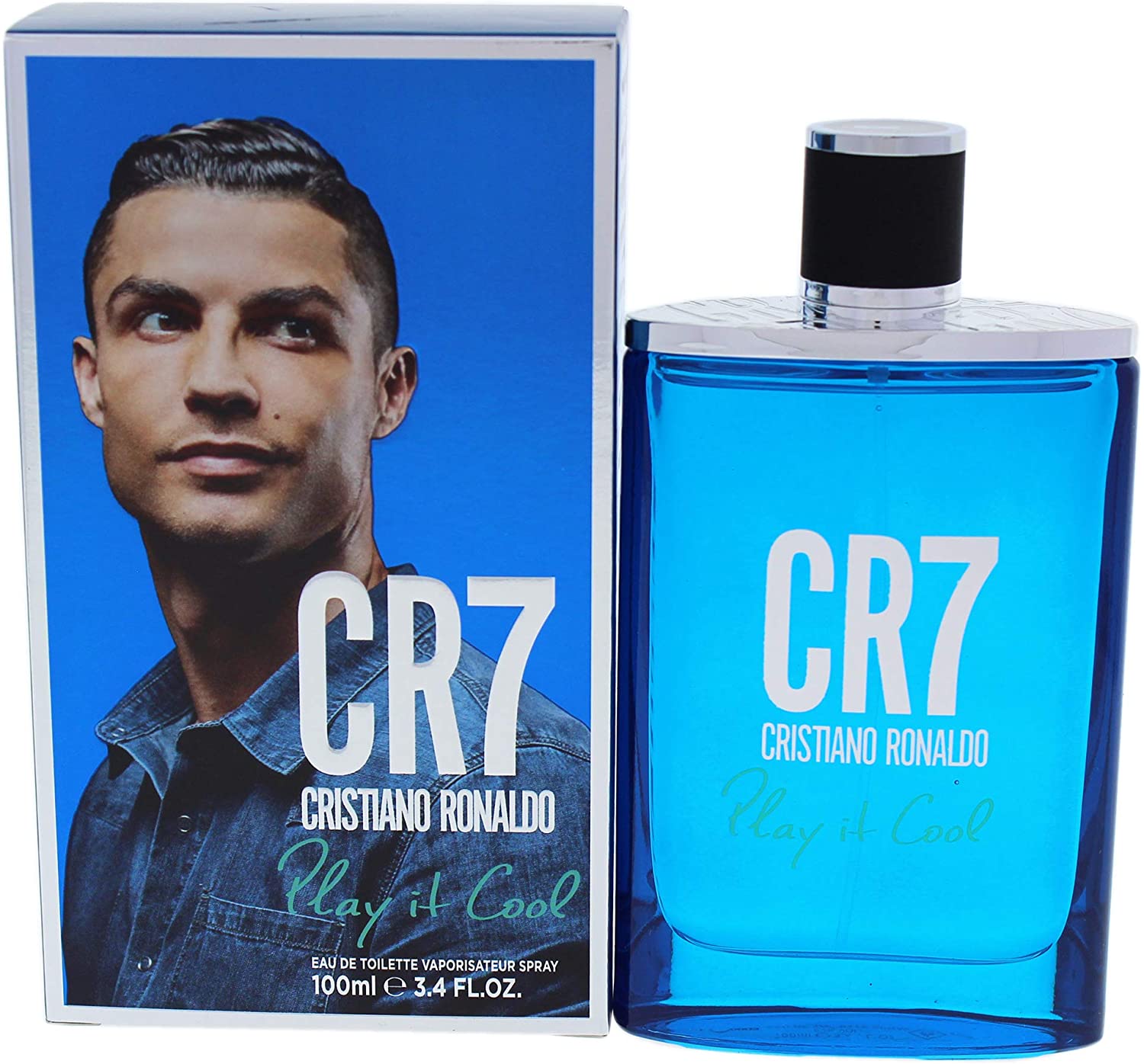 Cr7 Play It Cool Cologne by Cristiano Ronaldo, Launched in 2017, the masculine fragrance Cr7 Play It Cool features a blend of woody and herbal accords to create a fresh, aromatic scent that is light enough for everyday wear. Base notes of sandalwood, musk, vanilla and amber create an earthy foundation with a creamy undertone. 