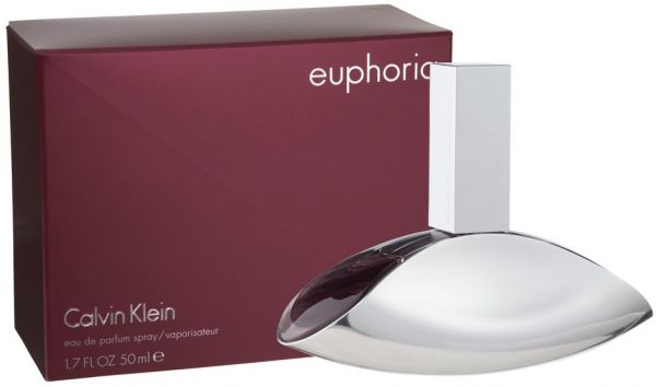 Enhance your allure with the sweet scent of fresh flowers by wearing Euphoria by Calvin Klein.  Notes: Containing notes of black violet, pomegranate, black orchid, mahogany wood, persimmon, and lotus blossom, this perfume for women is perfect for romantic nights out with that special someone.