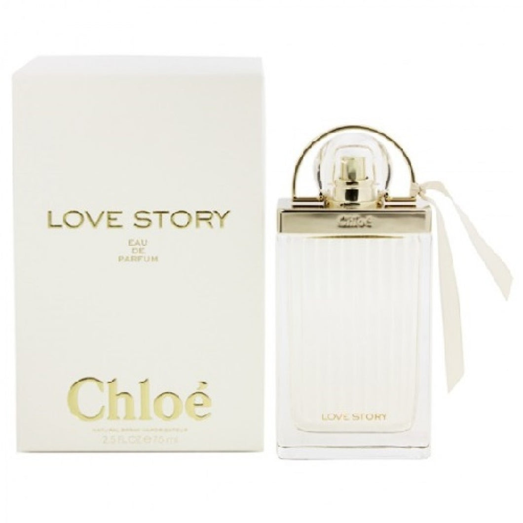 Chloe Love Story For Woman by Chloe  Discover the sparkling floral fragrance of Chloé's Love Story Eau de Toilette. Fruity orange blossom is joined by heart notes of nasturcia and plum, on a refreshing dewy base. Housed in an elegant bottle, inspired by the love padlock bridge in Pont des Arts, Paris.  Notes:  Top Notes: Orange Blossom.  Heart Notes: Nasturcia, Plum Blossom.  Base Notes: Dewy Accords.