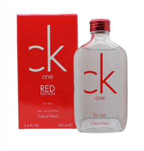 Ck One Red Perfume by Calvin Klein, Indulge in the passion and youthful vibrancy of Ck One Red, a mesmerizing women’s fragrance. This bright and invigorating scent bursts with fruity and floral accords that create an undeniably feminine and flirty fragrance any modern young woman would feel confident sharing with those nearby.  Notes: Top notes of juicy watermelon and violet open the perfume with a sugary sweet atmosphere that’s enticing without being overwhelming. 