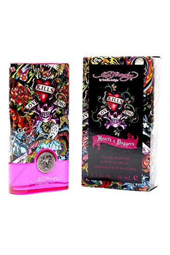 A tantalizing abstract floral cocktail, this fragrance reflects the same colorful vibrancy, optimistic energy and open-minded movement of Ed Hardy.  Notes:  Glittering fruits and florals, radiant woods and sensual musks are brought together for an airy and open feeling, much like the Ed Hardy style.
