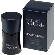 Load image into Gallery viewer, Armani Code Cologne by Giorgio Armani, This citrusy, aromatic cologne is Armani Code, launched in 2004.  This classic fragrance opens with refreshing top notes of lemon and bergamot.  A twist of woodiness begins to form in the heart with guaiac wood, star anise and olive blossom. Base notes of tobacco, leather and tonka bean round out the scent.