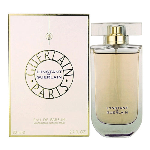 L'instant Perfume by Guerlain, Indulge your senses in the opening red apple, mandarin, and bergamot notes of L'instant.  Notes:  The floral essence of the perfume emerges at its heart with notes of iris, jasmine, and Chinese magnolia blossom.  The scent closes delicately with warm and sweet notes of vanilla, amber, musk, and white honey.