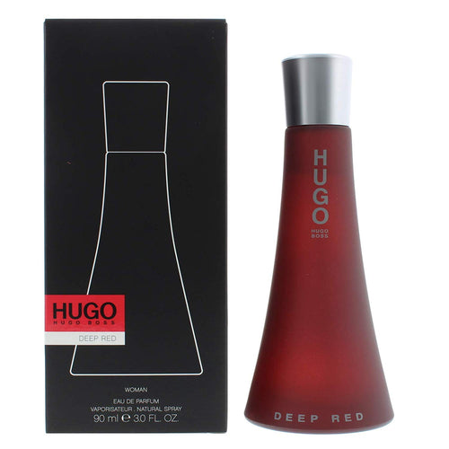Hugo Deep Red Perfume by Hugo Boss, Hugo Deep Red is a provocative, feminine fragrance for women.  Notes: The scent opens fresh, citrusy and fruity with top notes of clementine, pear and orange. Rich, sweet and juicy, the opening is dominated by wine-like black currant and enticing blood orange.