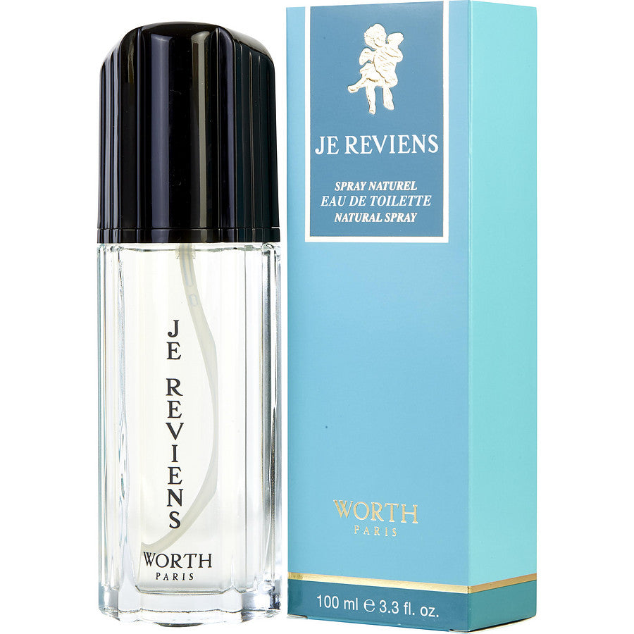 Je Reviens Perfume by Worth, Je Reviens, introduced in 1932, is a feminine perfume for the woman who enjoys classic fragrances. Vivacious bergamot and lemon are the top notes, their fruity zest softening into orange blossom, jasmine, and aldehydes.  Notes: Floral middle notes of narcissus, orris root, lilac, hyacinth, ylang-ylang and rose lend a deep, sensuous aroma. 