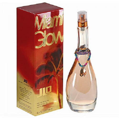 Miami Glow Perfume by Jennifer Lopez, Inspired by Ms. Lopez’s favorite city beside her hometown, Miami Glow brings together all the best parts of her enormously successful Glow perfume, with tropical accents from the popping beach town. Perfect for night life or adventuring around a new place, this enchanting perfume was designed by master perfumer Caroline Sabas. 