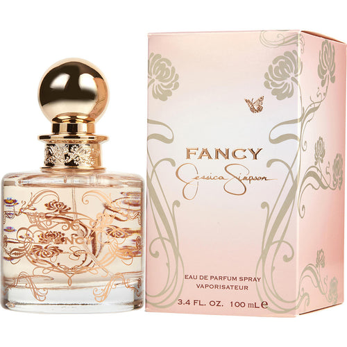 Fancy Perfume by Jessica Simpson, Launched in 2008 is Fancy, a sweet and fruity fragrance for women. This lively scent opens with top notes of pear, apricot and red berries. Caramel, almond, gardenia and jasmine create a unique heart. Amber, vanilla and sandalwood bottom notes close out the perfume. The nose behind this scent is Alexis Dadier.