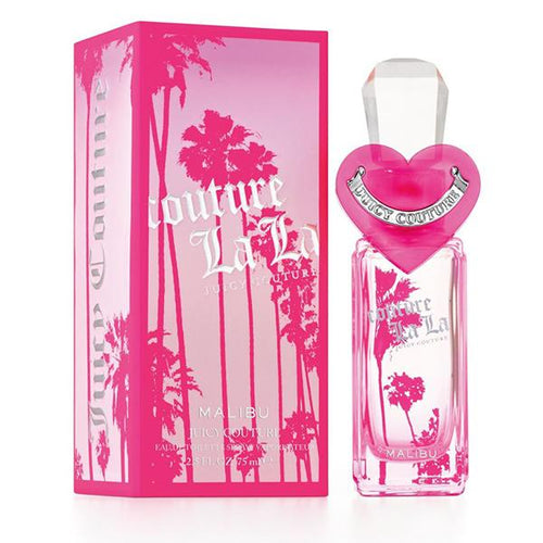 Juicy Couture Malibu Perfume by Juicy Couture, Juicy Couture Malibu is a sparkling perfume to match your dazzling personality. Joyful and free-spirited, it lets your confidence shine.  Notes: The top notes are a refreshing blend of summer fruits. Green apple, tangerine, pink passionfruit, watermelon, and black currants provide a succulent kick of energy. Wild rose, water lily, frangipani, and jasmine