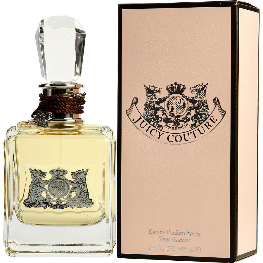 Juicy Couture Perfume by Juicy Couture, Launched in 2006, Juicy Couture is a classic fragrance containing green and animalic notes.  Notes: The top notes of this scent are sweet and bold such as watermelon, mandarin orange, passionfruit, green apple, green leaves, hyacinth, and marigold. The floral heart includes lily, tuberose, and rosehip. 
