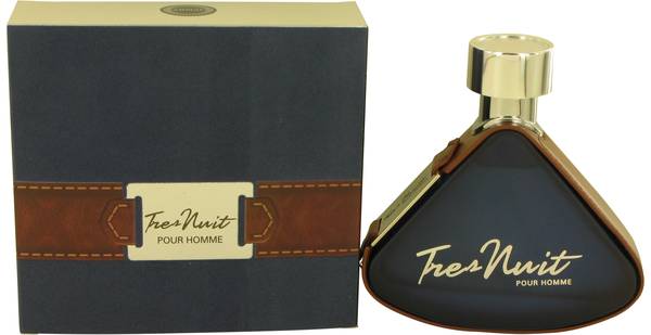 Armaf Tres Nuit Cologne by Armaf, This lovely fragrance for men could well be the ideal aroma for a spring or summer evening out.  Notes:   The top notes of lemon, lemon verbena and iris project a light air of sweetness and freshness to Armaf Tres Nuit. As the name implies, this nuanced fragrance is best worn after the sun goes down. The middle notes of violet and lavender continue the cheerful theme, with a hint of spice, too. 