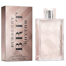 Load image into Gallery viewer, Burberry Brit Rhythm for Her Floral is a feminine perfume by Burberry. The scent was launched in 2015  Notes: Brit Rhythm Floral is a sensual, floral fragrance with an unexpected fruity twist. Fresh top notes of orchard fruit, Sicilian lemon, and orange open up to an intoxicating heart of Egyptian jasmine, lotus blossom, and dewy lilac.