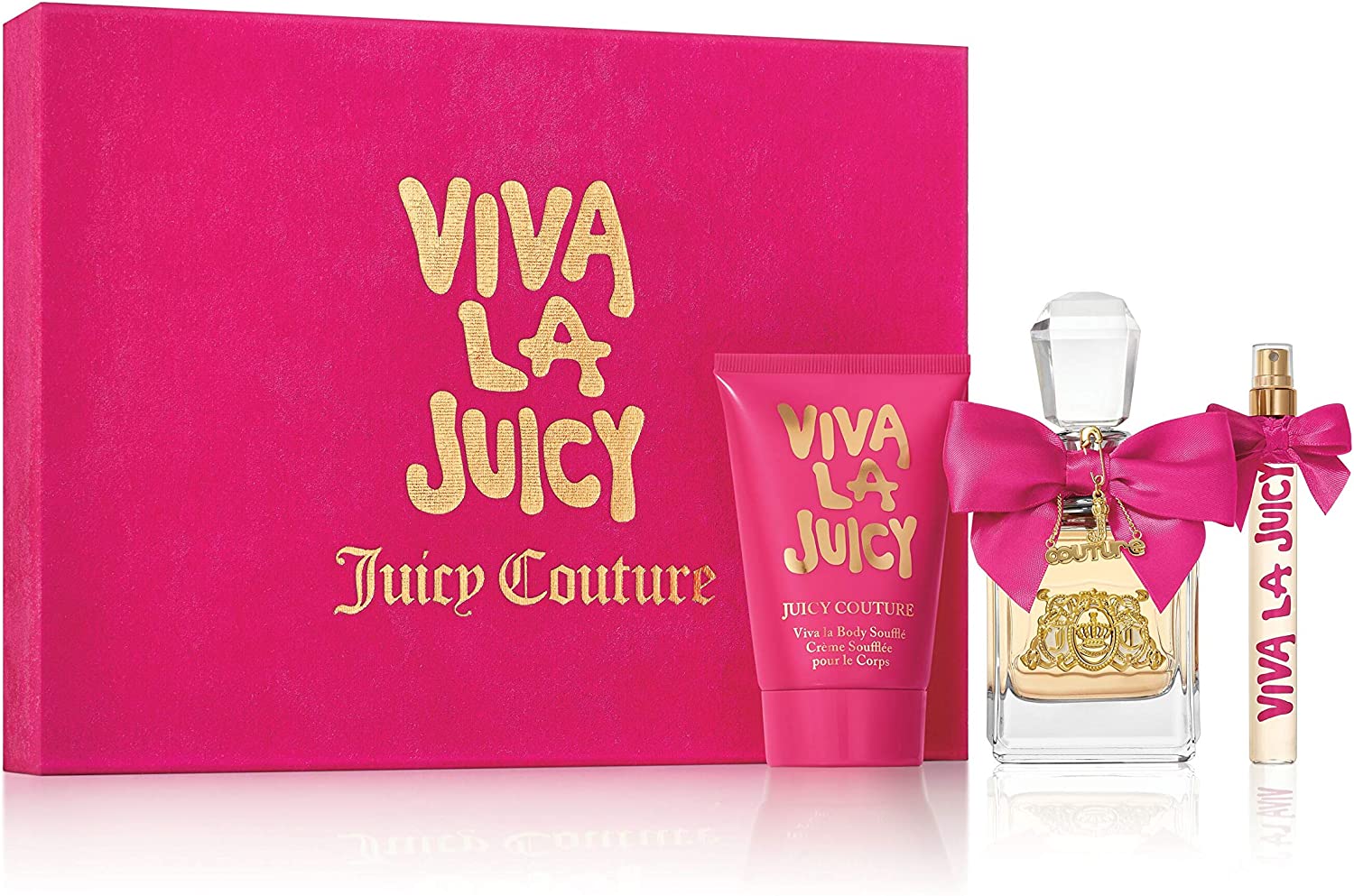 Juicy Couture Viva La Juicy For Woman By Viva La Juicy Find couture in your every day with Viva La Juicy perfume that is a playful, sweet floral fragrance with a delectable dry-down of creamy vanilla caramel and sensual amber. Notes: Vibrant berries, sweet honeysuckle, and a pucker of mandarin are a liquid luxury for the life of every party! Style: Viva la Juicy is for the glamorous girl who is always the life of the party. Inspired by the glitz and excitement of being out late and waking up early.