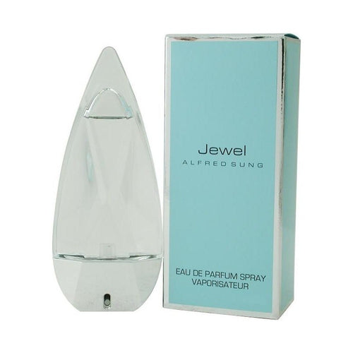 Jewel by Alfred Sung Perfume. Jewel for women is a bright, romantic scent introduced by Alfred Sung in 2005.  Notes:  This stimulating floral bouquet features top notes of black currant, crisp pear and honeyed neroli, blended with a heart of jasmine and fresh orange blossom