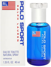 Load image into Gallery viewer, Polo Sport Cologne by Ralph Lauren, Polo Sport is a men’s aromatic green scent with aromatic, fresh spicy, green, citrus, and aldehydic main accords. Announced in 1994, this fragrance blends aldehydes, lavender, mint, artemisia, mandarin orange, bergamot, lemon, and neroli top notes, then entices you to the middle notes of seagrass, ginger, jasmine, geranium, rose, Brazilian rosewood, and cyclamen.