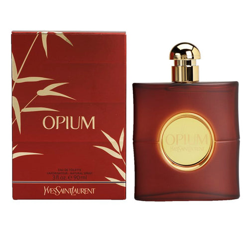 Opium Perfume by Yves Saint Laurent, Classy and sophisticated, Opium is one of the most famous Oriental perfumes in history. Sensual and aromatic, this fragrance has a vibrant, complex scent profile.  Notes: Top notes include a mix of spices and fruit dominated by clove, bergamot, coriander and plum. A sensual heart accord includes sandalwood, patchouli, peach and rose. These accords are rounded out by a long-lasting base 
