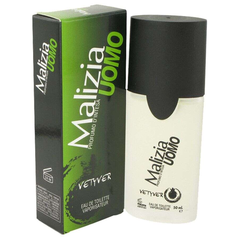 Malizia Uomo Vetyver Cologne by Vetyver Perfectly crafted and curated for the man who has his feet firmly planted on the ground, Malizia Uomo Vetyver is a men’s cologne that surrounds the senses with the fragrance of pure, calming earth. The intensely green fragrance relies on a simple profile of notes that delight and refresh the senses with hints of raw grass.