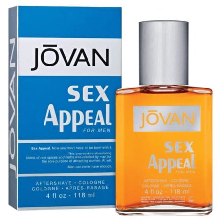 Sex Appeal Cologne by Jovan, Sex Appeal is a simply sexy scent for men, that has a unique and polished air with notes of sandalwood, patchouli, as well as green notes. The cologne was launched in 1976 and is intended for evening wear, although it can be worn any time.