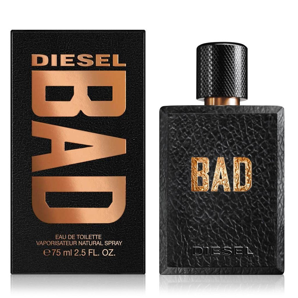 Diesel Bad For Men EDT is an exclusive, raw and sexy fragrance that can seduce any.  Notes:  Its unique fragrance composition consists of notes from intense tobacco and luxurious caviar that make up a scent every woman becomes addicted. In addition, it also contains a fresh woody fragrance that combined with fresh citrus, powerful bergamot, spicy cardamom, and soothing lavender gives an erotic, provocative and totally addictive fragrance.