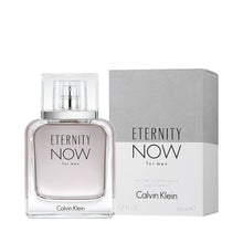 Load image into Gallery viewer, Eternity Now For Men Calvin Klein Is An Exploration Of Freshness With Undeniable Masculine Appeal.  Notes:  The Fragrance Opens With Unexpected Spicy Ginger, Refreshing Coconut Water, And Star Anise. The Heart Comes To Life With Addictive Notes Of Crisp Star Fruit, Cedar Leaf, And The Fresh Intensity Of Patchouli. The Drydown Is A Warm Sensual Embrace Of Moroccan Cedar Wood, Tonka Bean, And Madagascar Vanilla That Awakens The Senses And Captures The Infinite Abundance Of Woods.