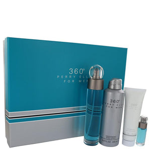 360 Perry Ellis Eau De Toilette Spray Gift Set - 4 Pieces 100ml / 3.4 OZ. For Man