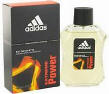 Load image into Gallery viewer, Adidas is an aromatic scent designed for men on the go hoping to wake up with a motivating morning splash of cologne.  Notes:  The fragrance’s tart top notes, green apple and lemon, give the skin a tweak, while hints of basil keeps everything in check. Mint and lavender open the earthy middle notes, give flight to the scent, while a flourish of pine tree and sage help ground the scent. In addition, aromatic amber mixed with tropical Asian benzoin make it up is base notes, holding everything together.