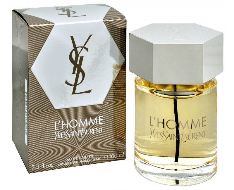 L'homme Cologne by Yves Saint Laurent, L'homme is a classic men’s cologne.   Notes: The top note is a blend of freshness and spice, with the citrus scents of lemon and bergamot adding a brightness to the warm spice of ginger. The middle notes are decidedly peppery, with the accompaniment of basil and violet leaf. 