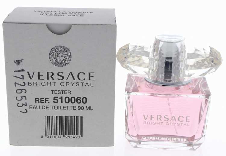 Bright Crystal Perfume by Versace, Bright Crystal is a floral, fruity, and musky fragrance designed by famed Spanish perfumer Alberto Morillas. Released by Versace in 2006, this fresh and luminous perfume is ideal for daytime wear, particularly during warmer months.  Notes: It opens with resonant top notes of citrusy yuzu and bittersweet pomegranate balanced by a frosted accord.