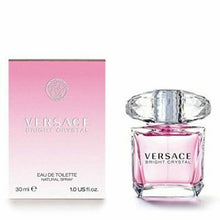 Load image into Gallery viewer, Bright Crystal Perfume by Versace, Bright Crystal is a floral, fruity, and musky fragrance designed by famed Spanish perfumer Alberto Morillas. Released by Versace in 2006, this fresh and luminous perfume is ideal for daytime wear, particularly during warmer months.  Notes: It opens with resonant top notes of citrusy yuzu and bittersweet pomegranate balanced by a frosted accord.