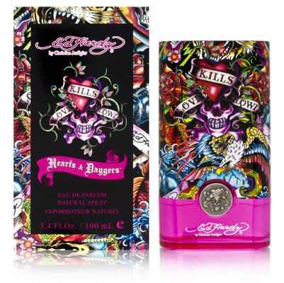 A tantalizing abstract floral cocktail, this fragrance reflects the same colorful vibrancy, optimistic energy and open-minded movement of Ed Hardy.  Notes:  Glittering fruits and florals, radiant woods and sensual musks are brought together for an airy and open feeling, much like the Ed Hardy style.