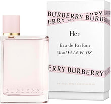 Load image into Gallery viewer, Burberry Her Perfume by Burberry, Burberry for Her is a sophisticated fruity floral perfume for women.   Notes: The juicy opening is graced by a colorful array of berries. A burst of strawberry is joined by additional mouth-watering top notes of tart blackberry, sour cherry, tangy raspberry, and black currant. 