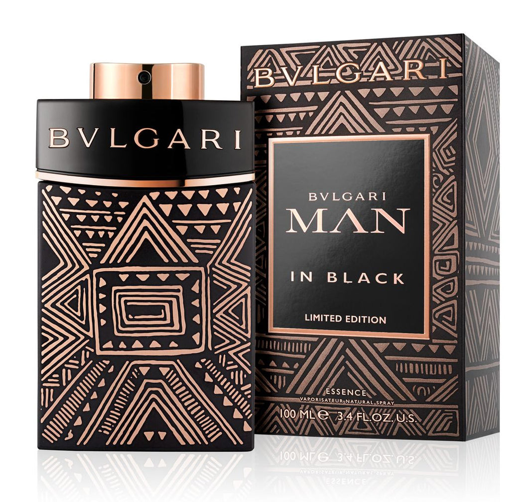 Bvlgari Man In Black Essence Cologne by Bvlgari, For spicy notes that will envelop your pulse points, you need Bvlgari Man in Black Essence. This unique fragrance came out in 2017.  Notes:  It opens strongly with notes of rum and spices. The heart introduces musk and flowers into the composition. Its base consists of oriental notes as well as guaiac wood and resin.