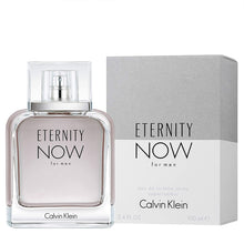 Load image into Gallery viewer, Eternity Now For Men Calvin Klein Is An Exploration Of Freshness With Undeniable Masculine Appeal.  Notes:  The Fragrance Opens With Unexpected Spicy Ginger, Refreshing Coconut Water, And Star Anise. The Heart Comes To Life With Addictive Notes Of Crisp Star Fruit, Cedar Leaf, And The Fresh Intensity Of Patchouli. The Drydown Is A Warm Sensual Embrace Of Moroccan Cedar Wood, Tonka Bean, And Madagascar Vanilla That Awakens The Senses And Captures The Infinite Abundance Of Woods.