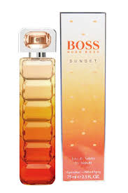 Improved version of Hugo Boss Orange inspired by summer sunset and cocktail of beautiful fruity notes arrives on the market in August 2010. Its name reminds us of romantic summer evenings with red sunsets.  Notes: Boss Orange Sunset is an exciting combination of soft sensual fragrance notes.The exciting bouquet of orange blossom and night Hyacinth in the heart notes. It contrasts with the soft base notes consisting of sandalwood and vanilla. 