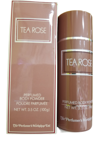 Tea Rose By The Perfumer's Workshop Ltd. Perfumed Body Powder 100g / 3.5 FL. OZ. For Women