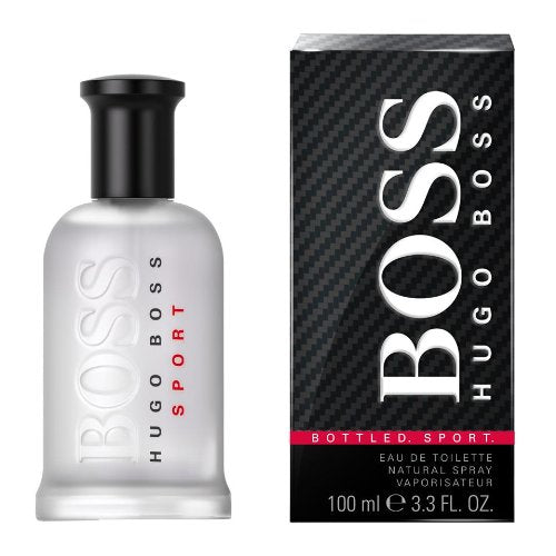 Boss Bottled Sport Cologne by Hugo Boss, Step off the court with confidence and style wearing Boss Bottled Sport, a refreshing men’s fragrance.  This invigorating cologne contains an array of aromatic and citrus accords that draw attention from across any room.  Notes:  Top notes of juicy grapefruit and delicate aldehydes present a clean, airy scent that keeps you feeling energized after your gym session.