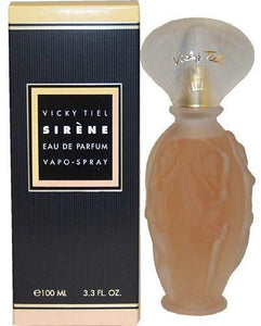 Sirene Perfume by Vicky Tiel, Sirene is a tantalizing floral perfume for women that was launched in 1994. This fragrance is the perfect statement piece for evening wear, yet subtle enough to wear during the day.  Notes: The main floral accords for the perfume consist of tincture of rose, poignant geranium, soft ylang ylang, soothing jasmine, multifaceted peony flowers, and delicate 