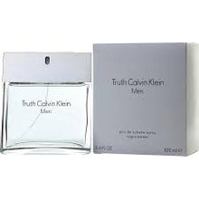 Load image into Gallery viewer, Truth For Men by Calvin Klein is an Aromatic fragrance for men. Truth For Men was launched in 2002. The nose behind this fragrance is Givaudan. Top notes are patchouli and pepper; middle notes are sandalwood, basil and cardamom, base notes are red cedar and patchouli.  Truth Calvin Klein men is a scent drawn from nature. This aromatic, sensual, woody fragrance is centered around a clean, watery, green freshness that is accented by aromatic basil and fresh cardamom. Sexy. Masculine.
